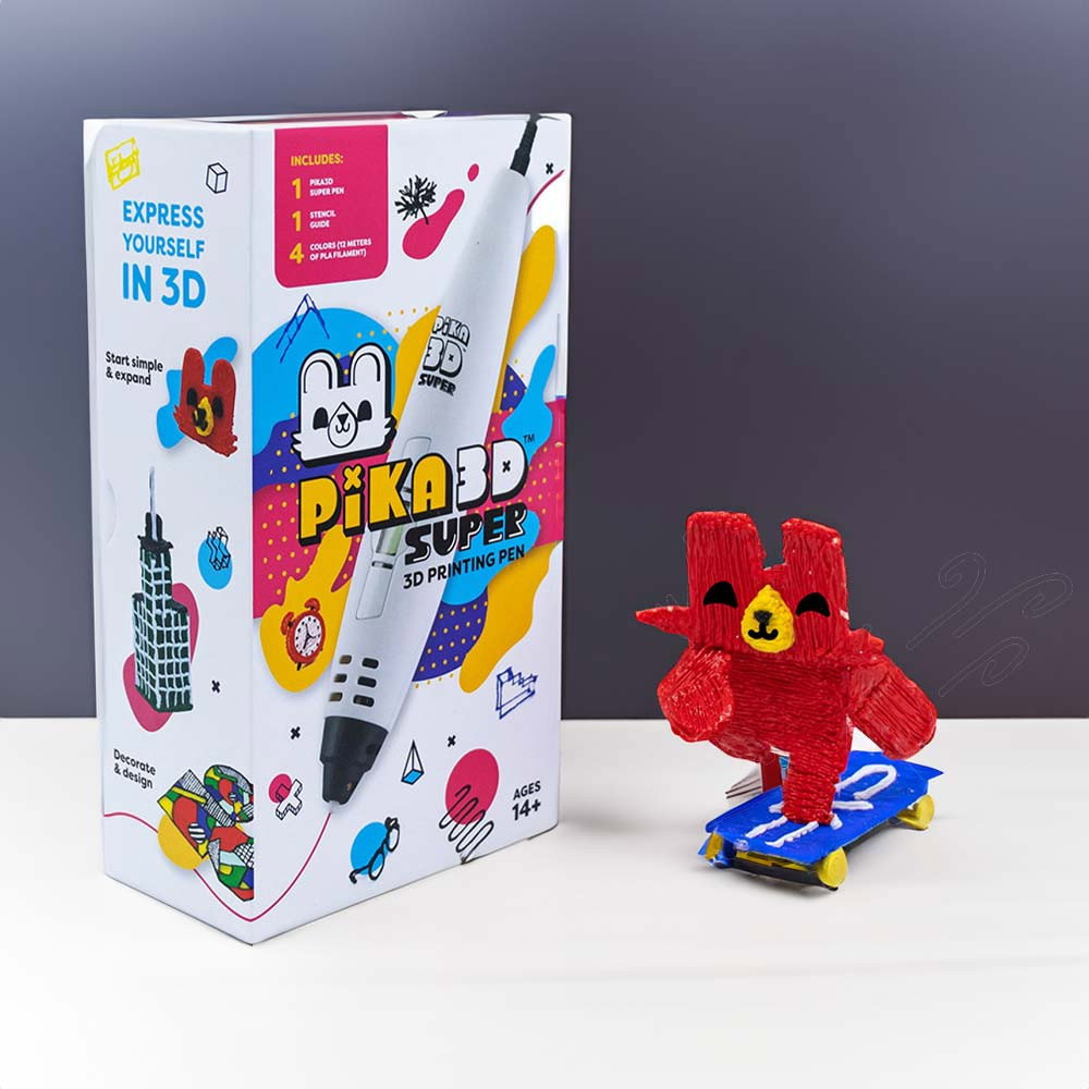 Pika3D Super 3D Printing Pen and Filament Starter Set