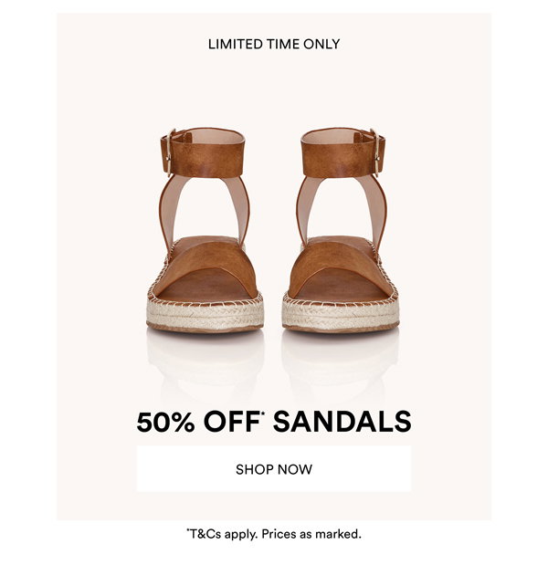 Shop 50% Off* Footwear