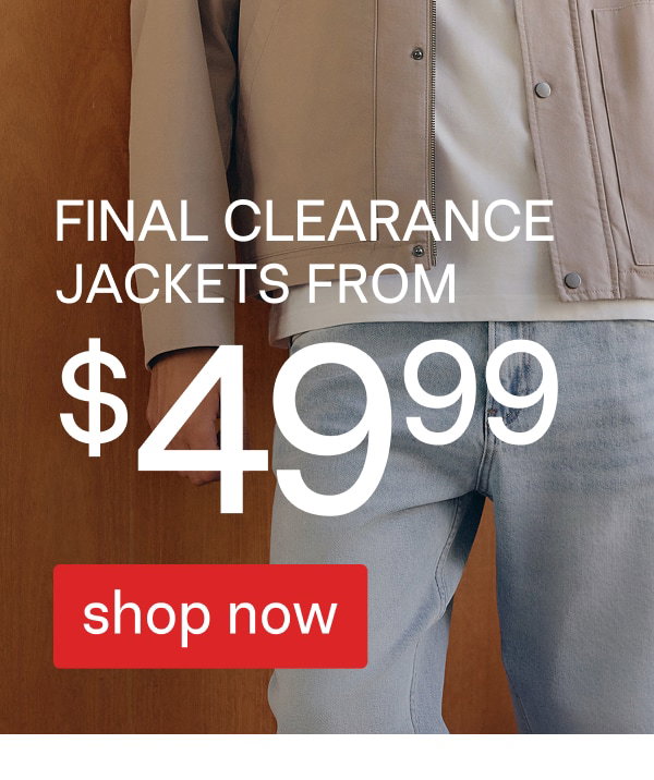 Shop Final Clearance Jackets