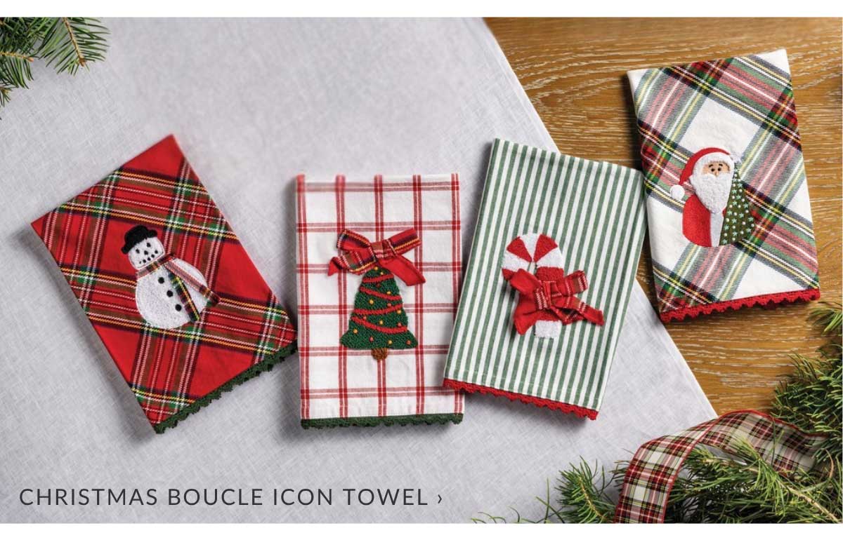 Snowman Boucle Icon Towel