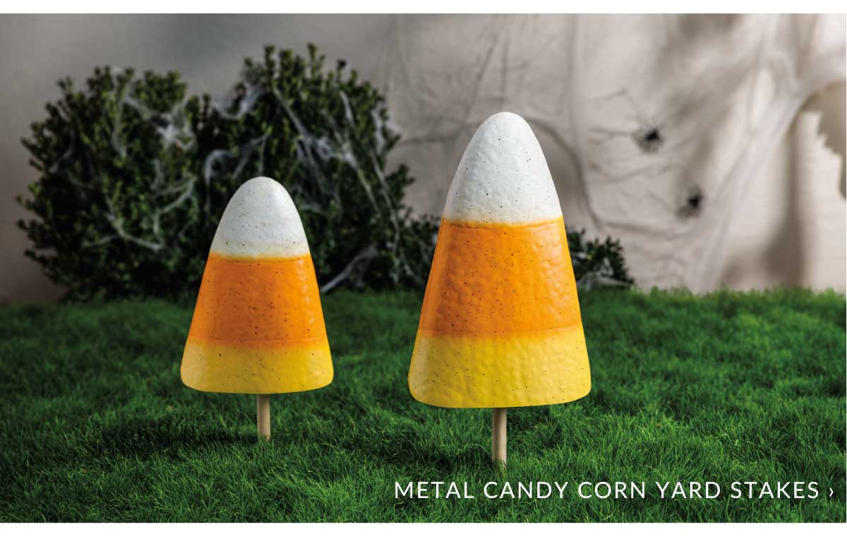 Metal Candy Corn Yard Stakes