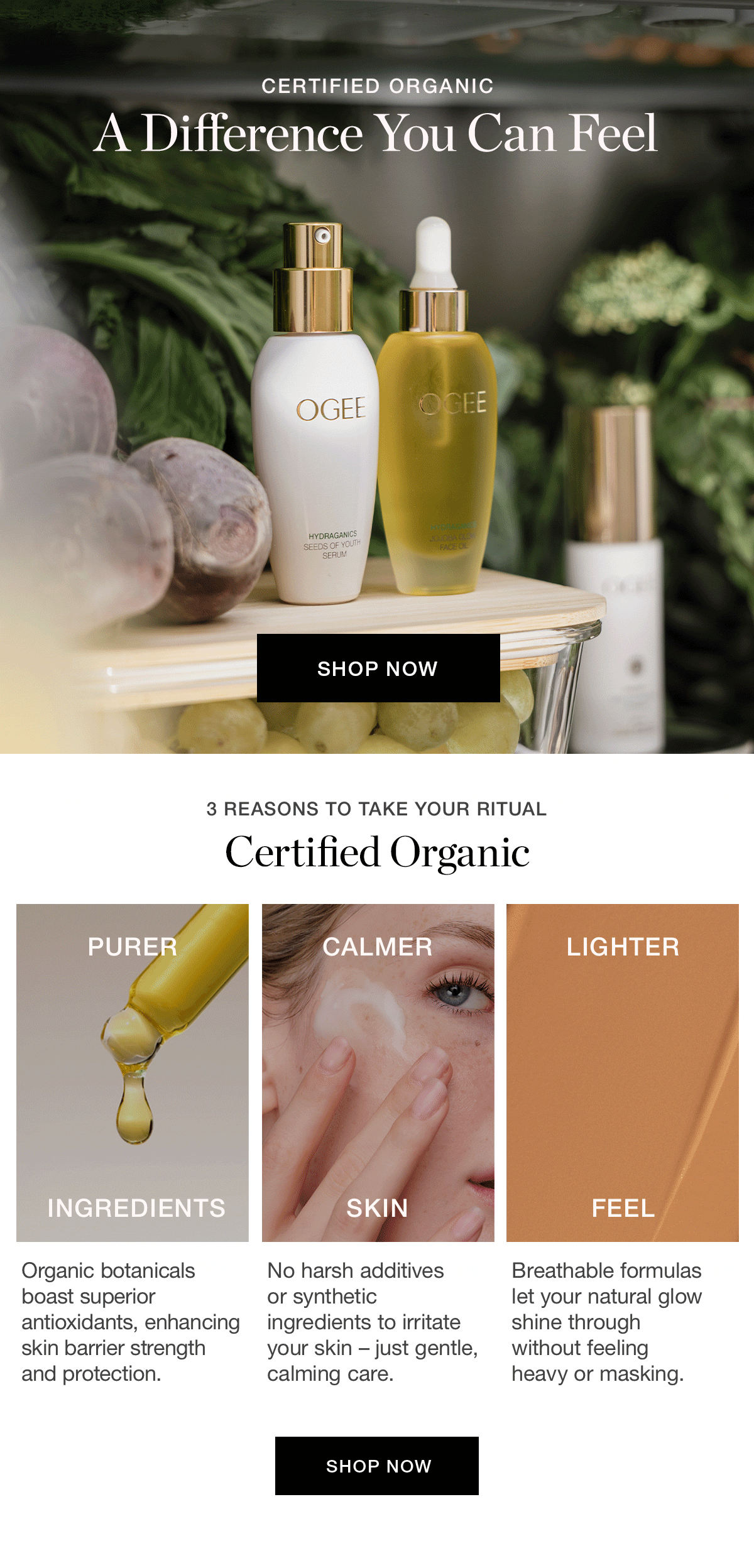 CERTIFIED ORGANIC | A Difference You Can Feel