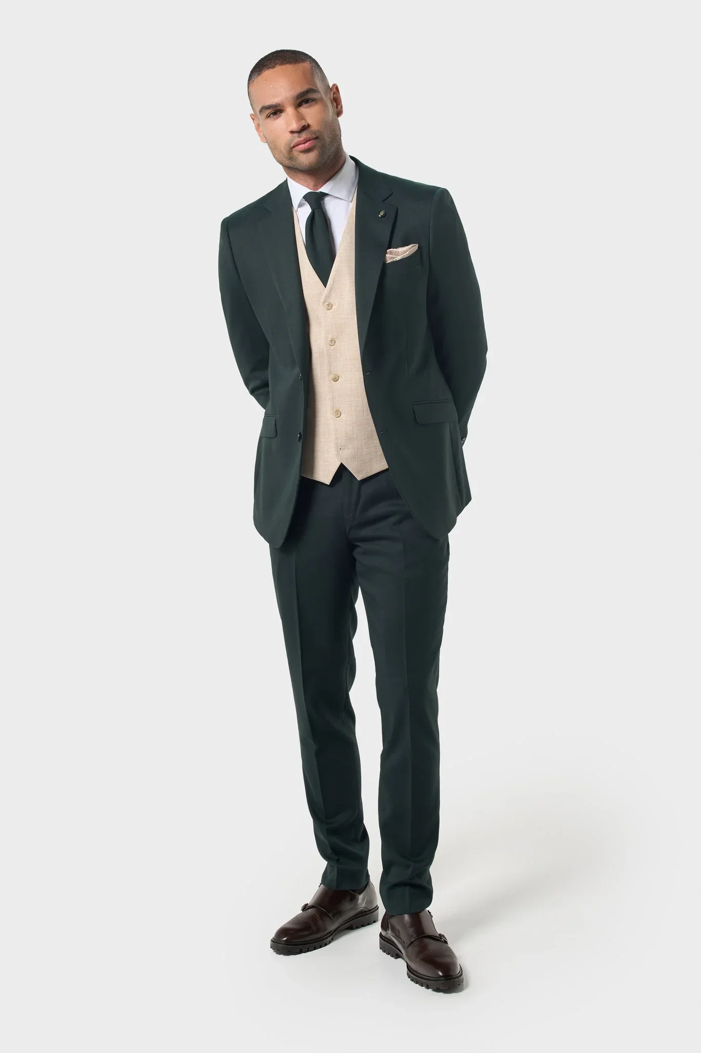 Image of Malibu Forest with Beige Waistcoat