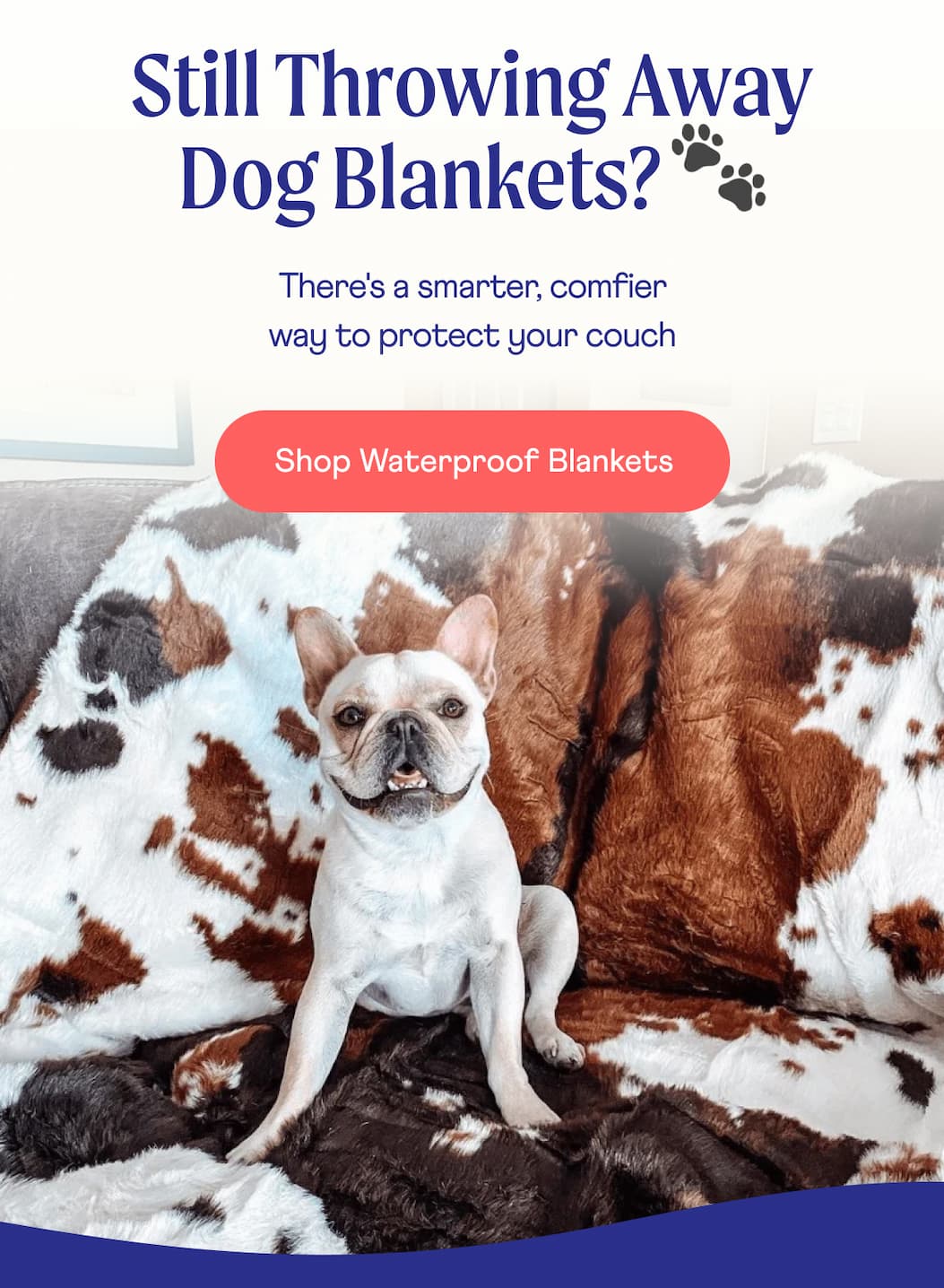 Still Throwing Away Dog Blankets? 🐾  | There's a smarter, comfier way to protect your couch | Shop Waterproof Blankets