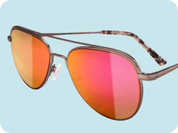 Image of Pink Aviator Sunglasses #1128919