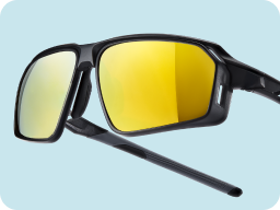 Image of Black Zunnies - Rectangle Wrap-Around Sunglasses #1010121
