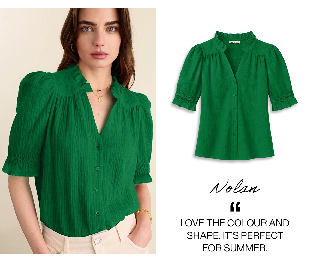 Nolan Organic Cheesecloth Blouse