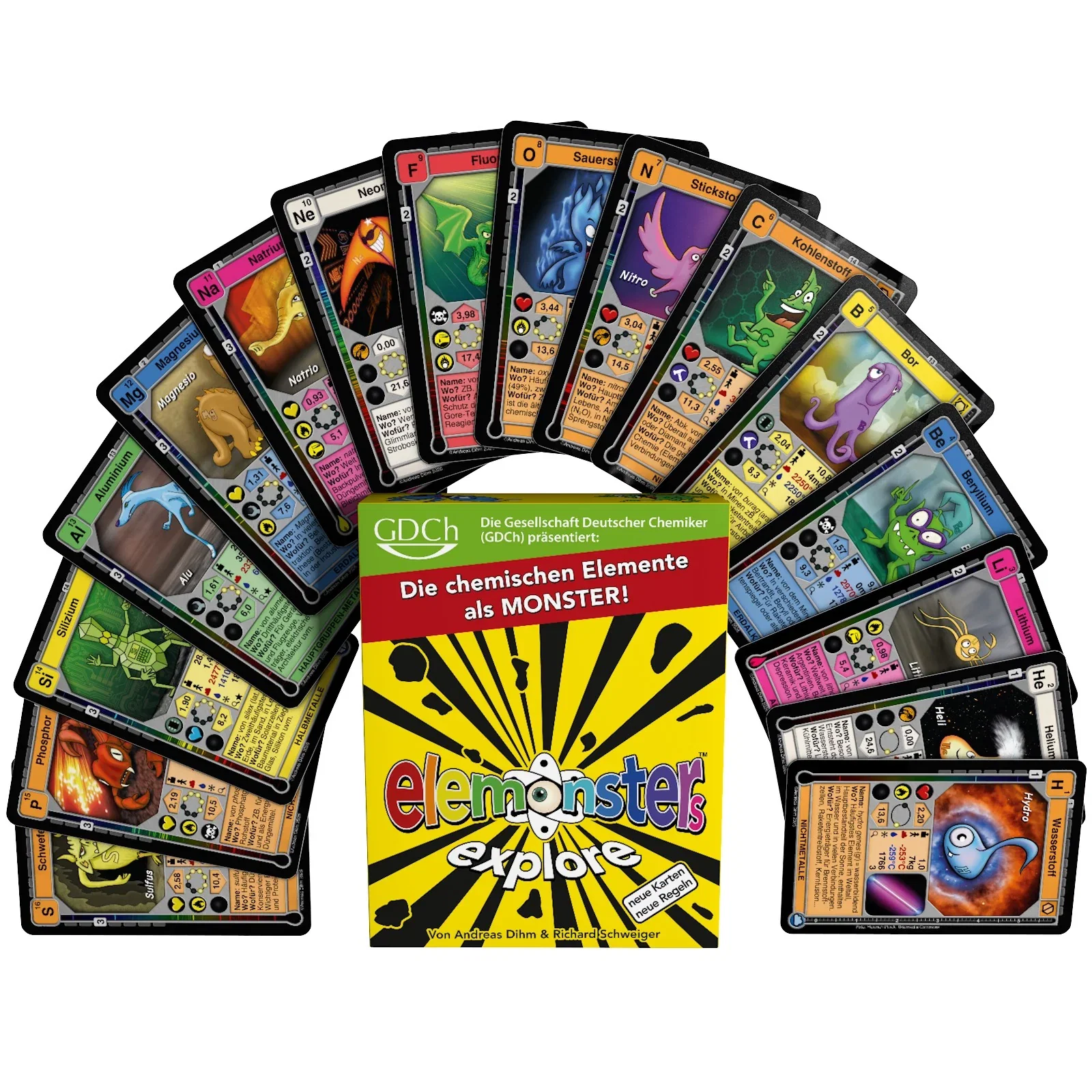 Elemonsters Explore - Chemie Kartenspiel (2026 Edition)