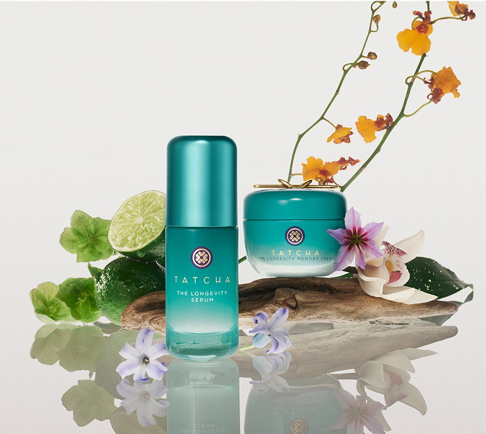 The Pore-Refining Ritual from Tatcha: The Matcha Foam Cleanse, the Water Cream, and the Rice Polish: Deep.
