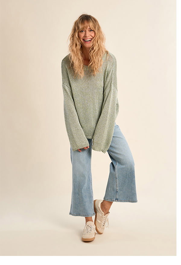 Pull en maille, col rond