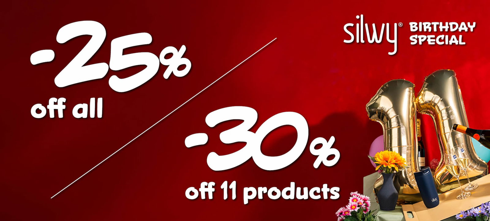 -22% off all / -30% off 11 products