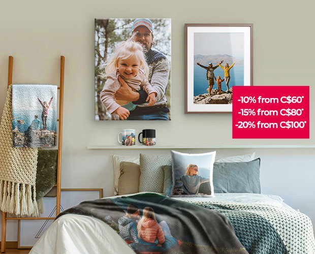 Discount of up to 20% on all Photo Products