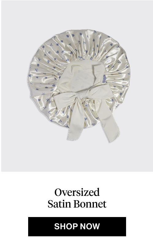 Oversized Satin Bonnet