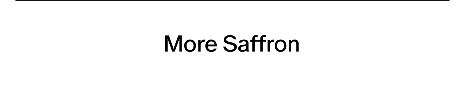 more saffron