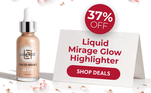 LIQUID MIRAGE GLOW HIGHLIGHTER: Create the perfect radiant base before the festivities begin.