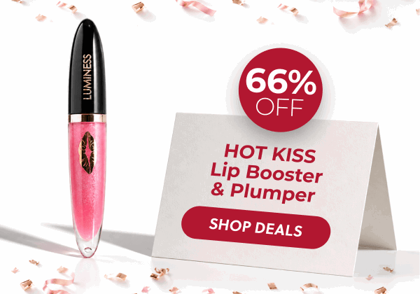 HOT KISS LIP PLUMPER: Plump and hydrate your lips with a glossy finish that lasts through every celebration.