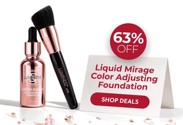 LIQUID MIRAGE COLOR ADJUSTING FOUNDATION: Color-adjusting coverage with SPF primer that keeps up from the first burger to the last firework.