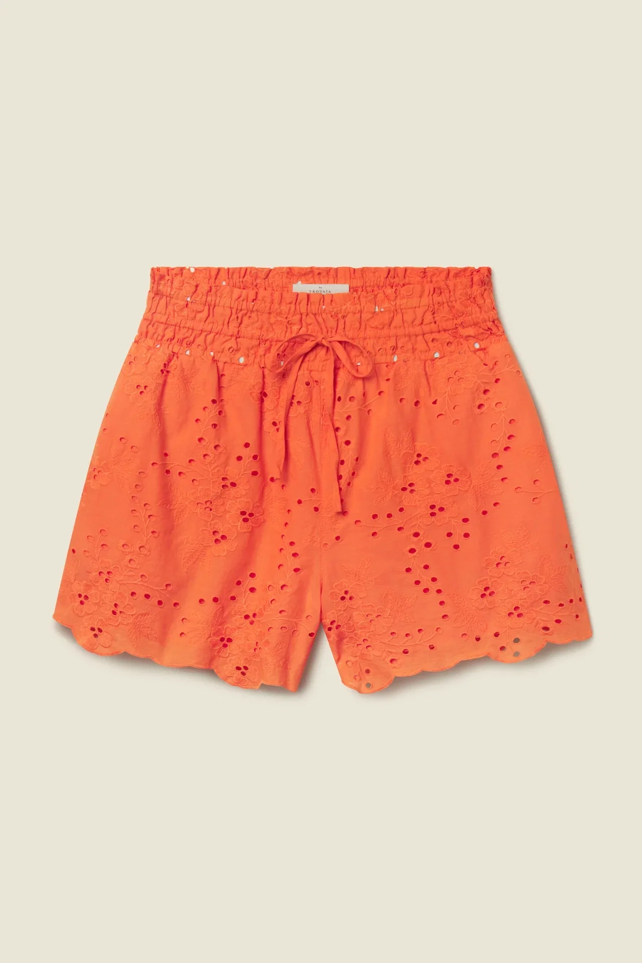 Image of Frances Short Vermillion Eyelet