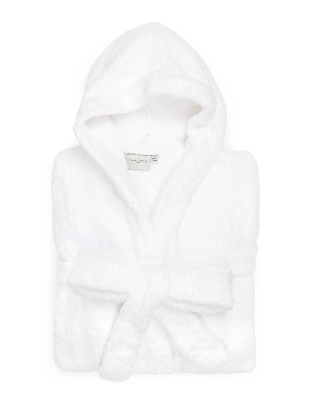 Signature Hooded Robe in White