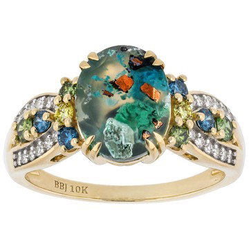 Aquadite® 10k Yellow Gold Ring 2.43ctw