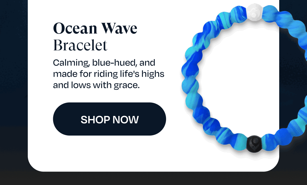 Ocean Wave Bracelet | Calming, blue-hued, and made for riding life's highs and lows with grace. | Shop Now