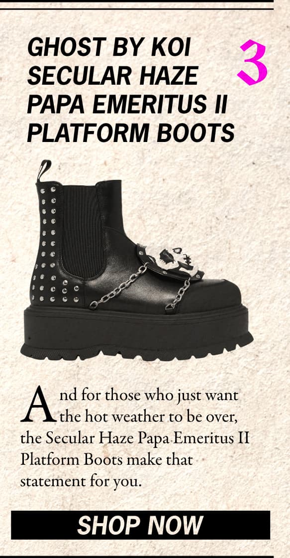 Ghost by KOI - Secular Haze Papa Emeritus II Platform Boots