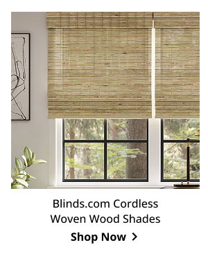Blinds.com Cordless Woven Wood Shades | Shop Now >