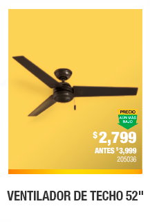 Ventilador de techo 52"