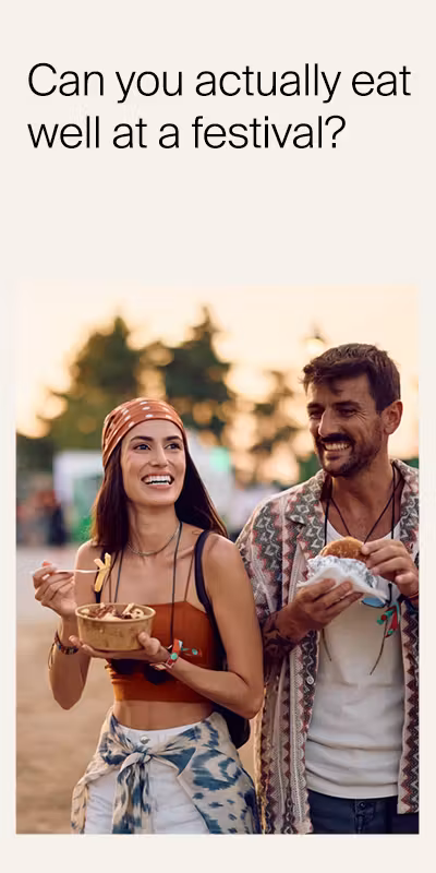 How to eat well at a festival