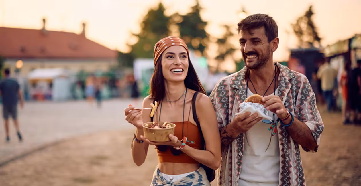 How to eat well at a festival