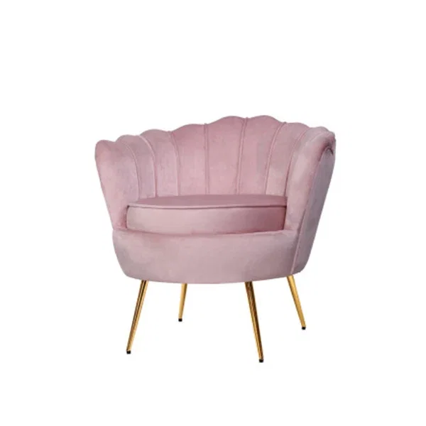 Armchairs Retro Single Sofa Velvet Pink