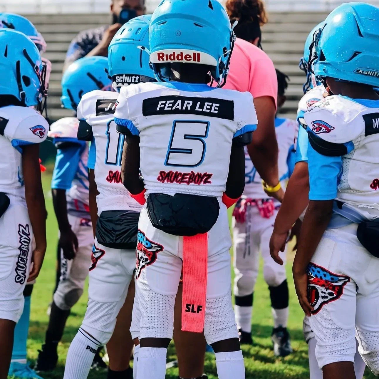 Image of Black Unbranded SLF Football Back Plate -  Kids
