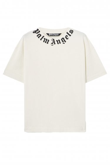 Neck Logo Regular Tee White