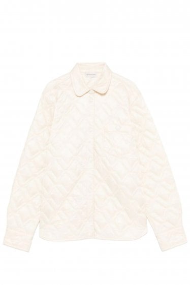 Womens Quilted Shirt Beige