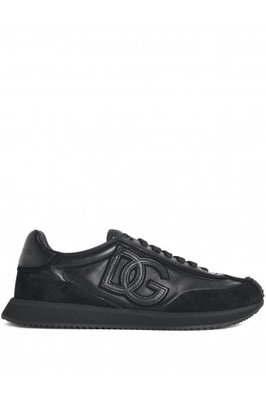 Leather Cushion Sneakers Black