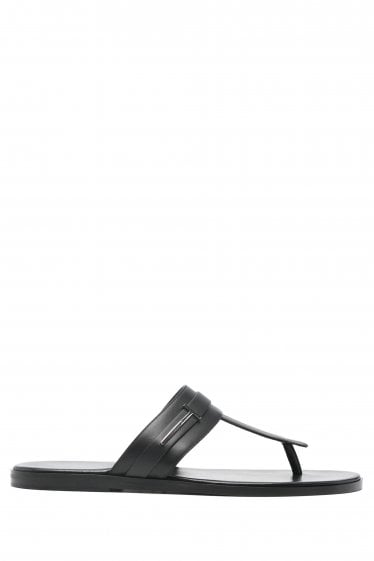 Leather Sandals Black
