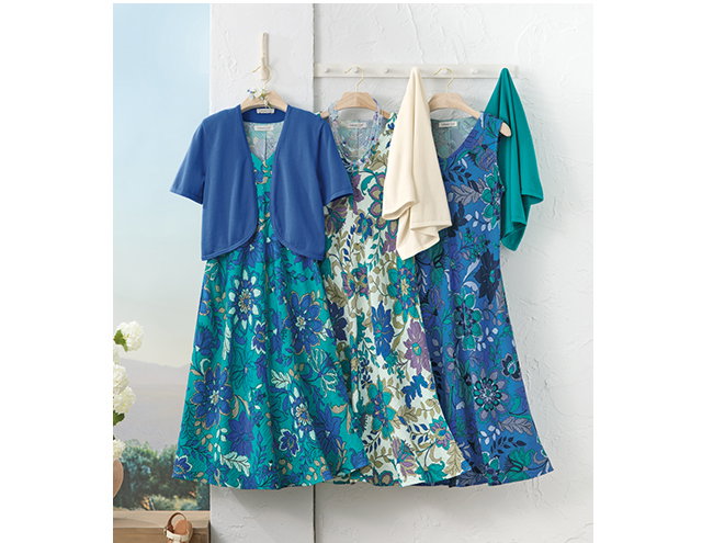 Gauze Flora Dresses hanging shot
