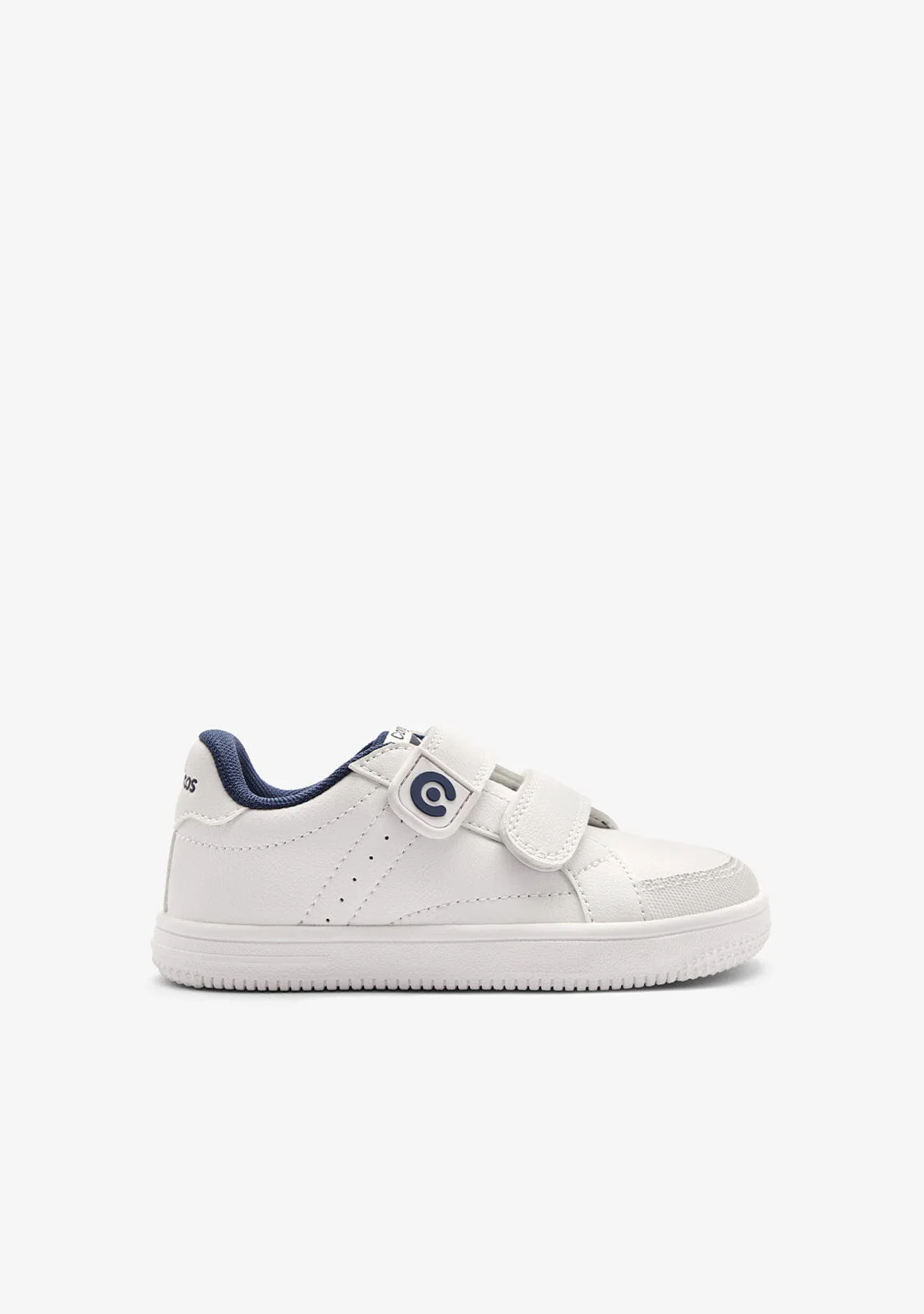 Image of White Navy Goflex Barefoot Sport School Shoes