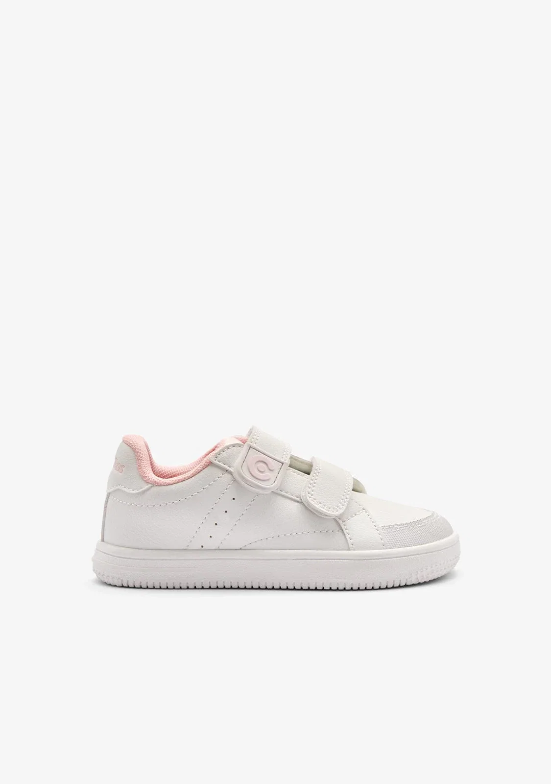 Image of White Pink Goflex Barefoot Sport School Shoes
