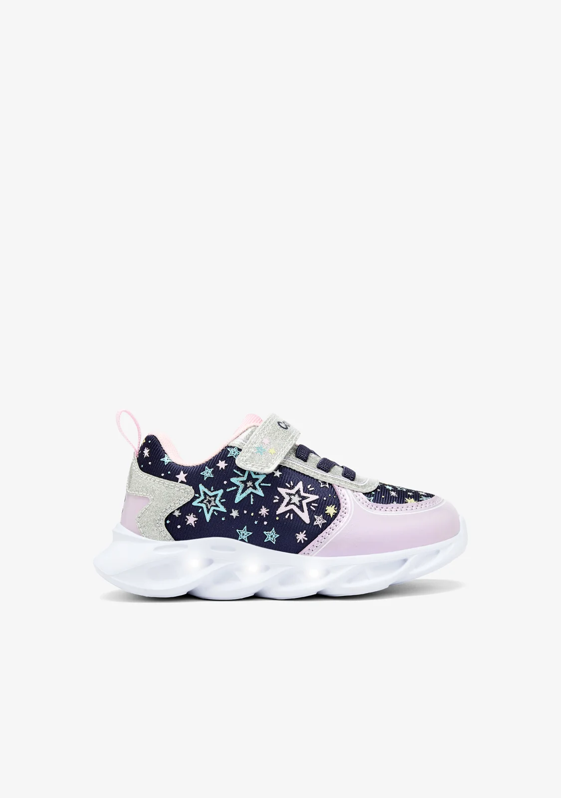 Image of Sneakers Light Print Stars Navy