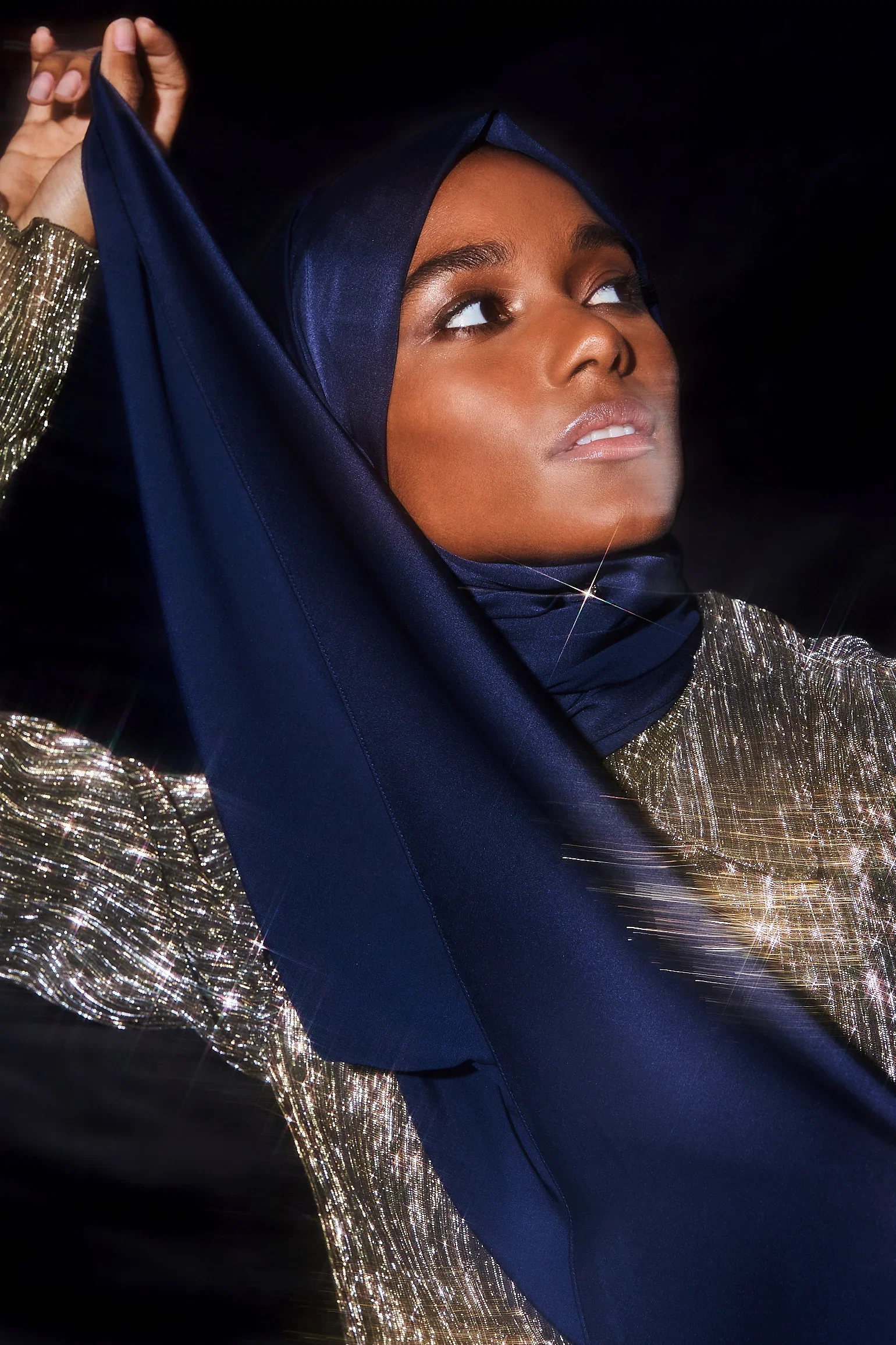 Image of Perfect Satin Hijab - Navy