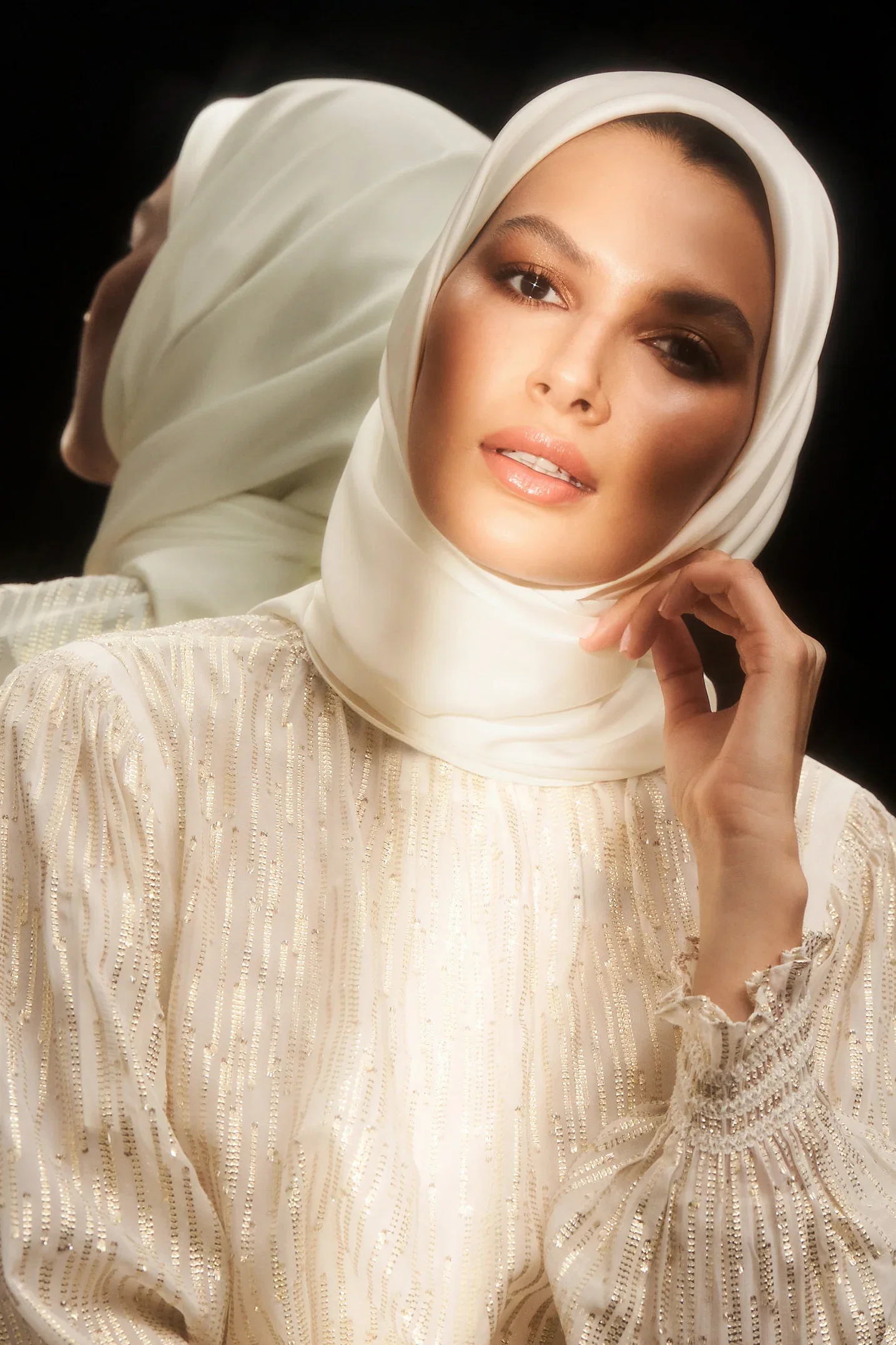 Image of Perfect Satin Hijab - Ivory