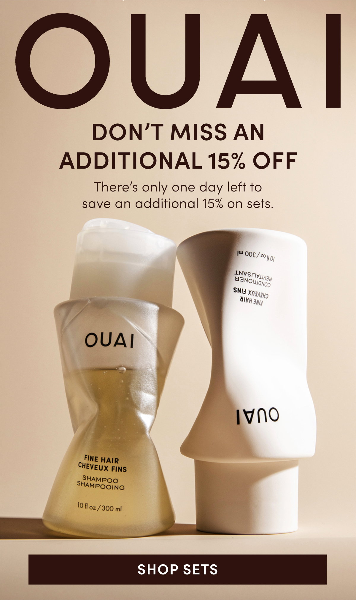 There's only one day left to save an additional 15% on sets