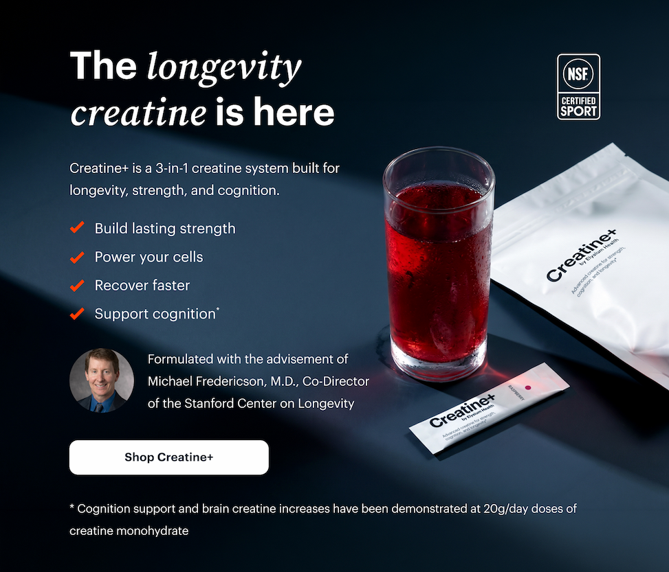 The longevity creatine is here | Shop Creatine+