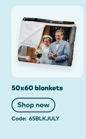 65% off 50x60 blankets. Code: 65BLKJULY. Ends: 7/26, see site for details. Shop now.