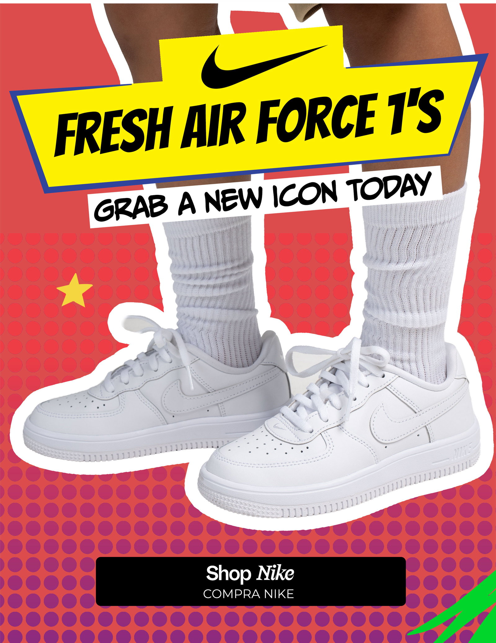 Fresh Air Force 1's! Grab a new icon today!