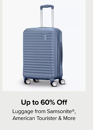 Up to 60% off luggage from Samsonite, American Tourister and more. Shop now. A blue rolling luggage.