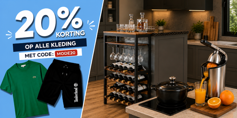 20% alle kleding