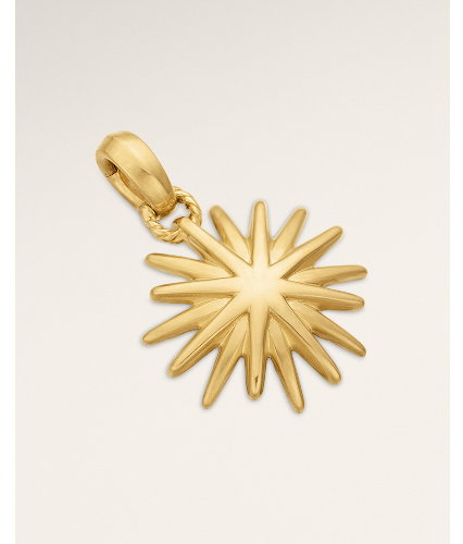 Starburst Amulet18K Yellow Gold, 14mm