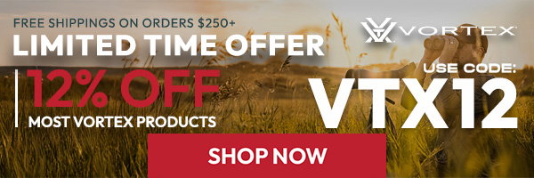12% OFF Most Vortex Products - USE CODE VTX12